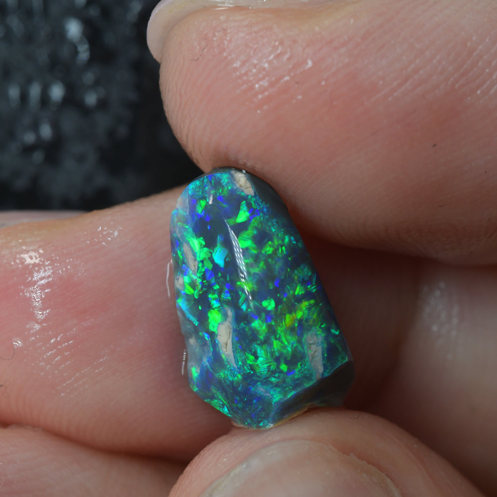 4.23 cts Rough Black Opal Lightning Ridge