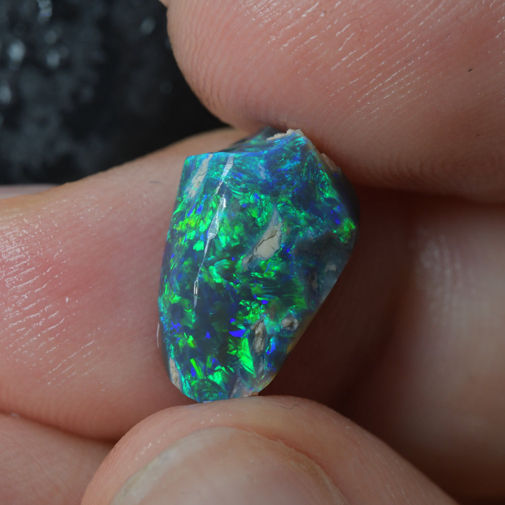 4.23 cts Rough Black Opal Lightning Ridge
