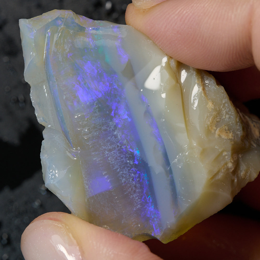 141 cts Australian Rough Opal Lightning Ridge -Purple