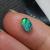 0.86 cts Black Opal Lightning Ridge Solid Cut Stone