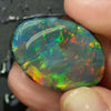 50.6 cts Black Rough Opal Lightning Ridge Rub