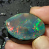 50.6 cts Black Rough Opal Lightning Ridge Rub