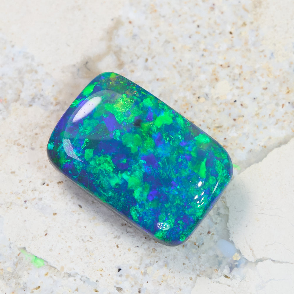 0.62 cts Black Opal cut, not set (Lightning Ridge) CMR