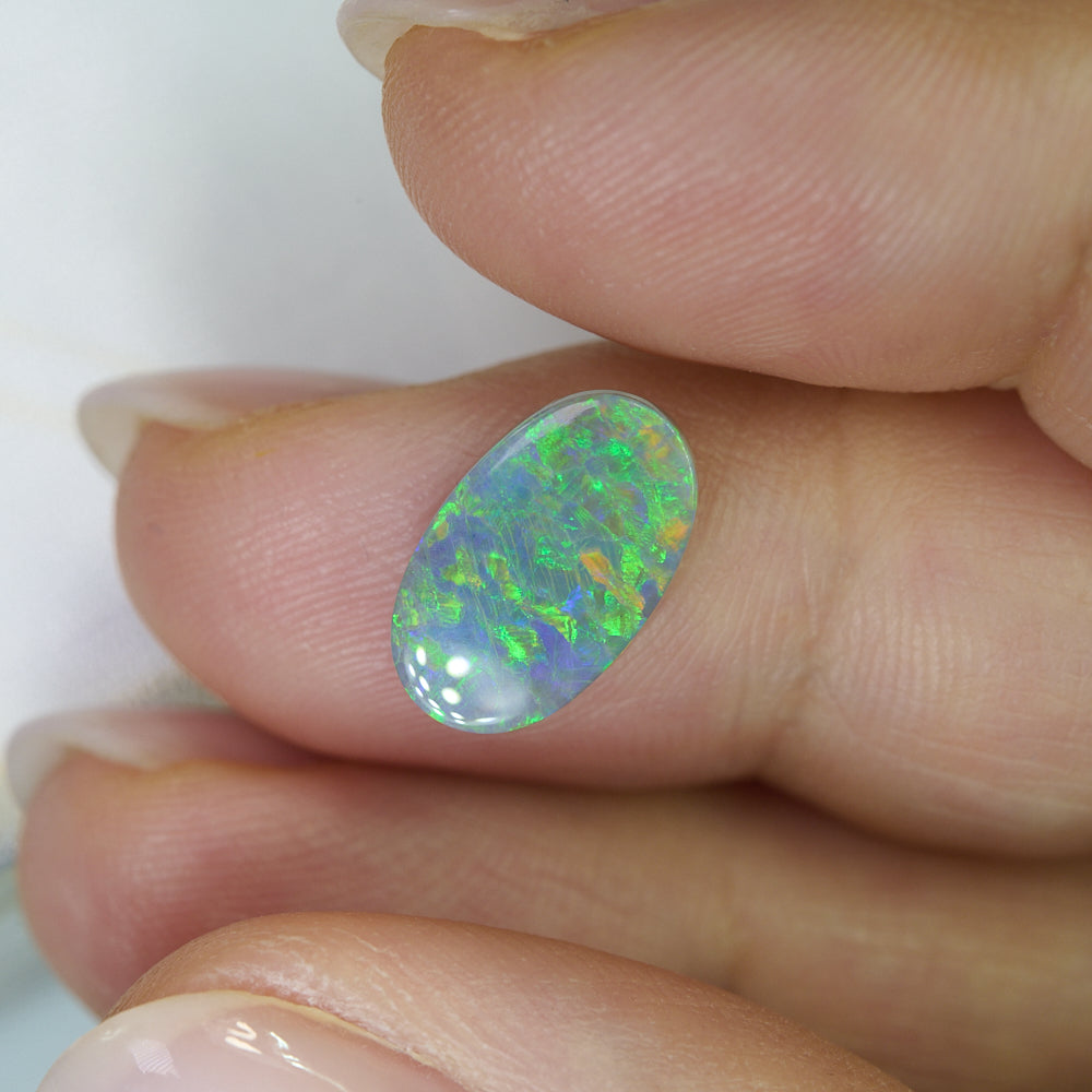 2.85 cts Dark Opal cut, not set (Lightning Ridge)