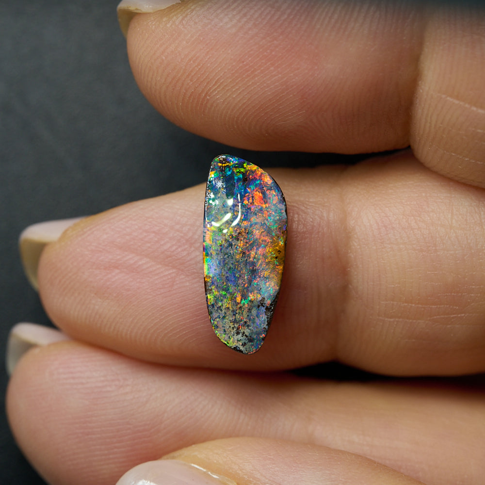 3.34 cts Boulder Opal Cut Stone
