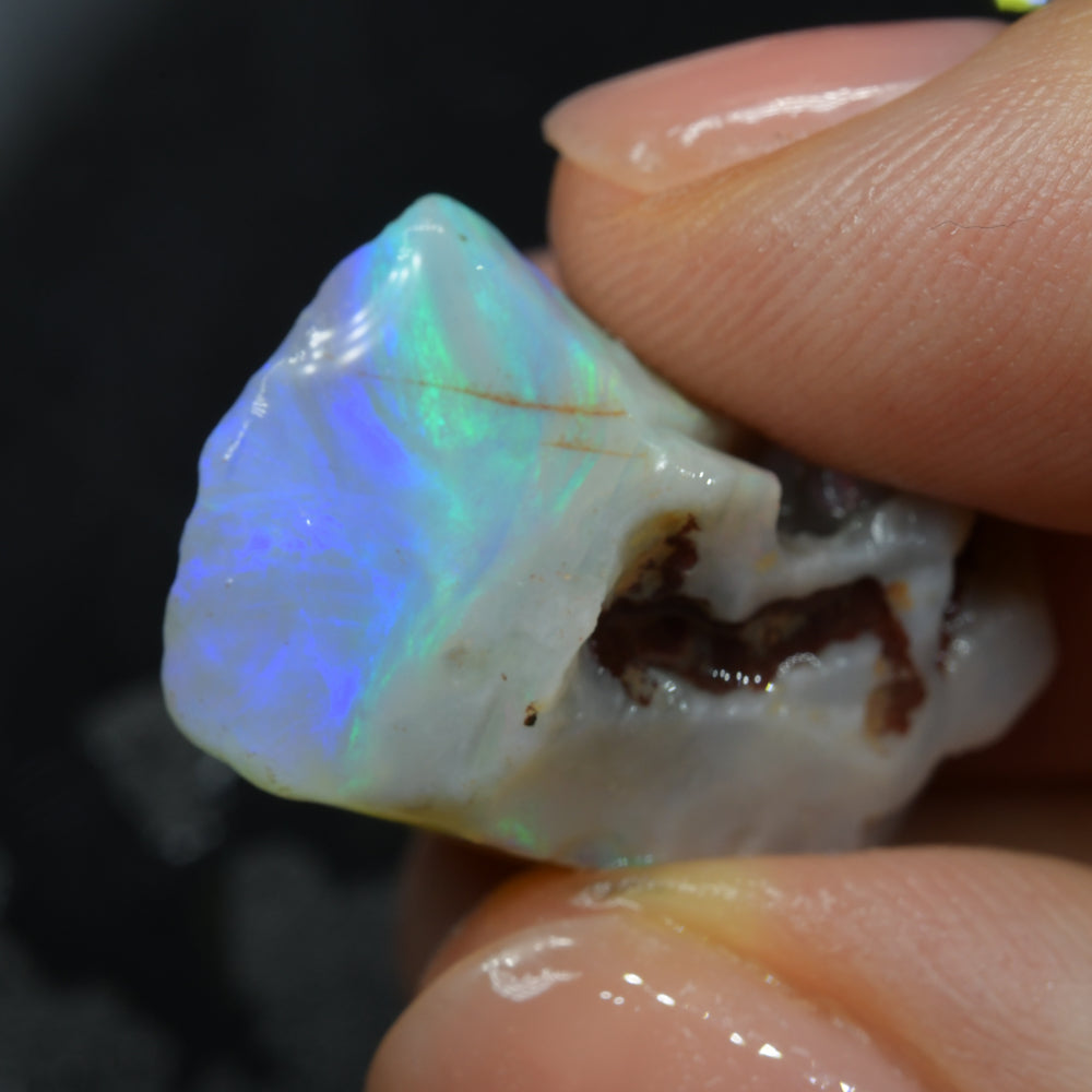 Rough Opal Lightning Ridge Carving