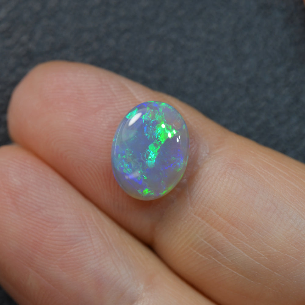 2.25 cts Dark Opal cut, not set (Lightning Ridge)