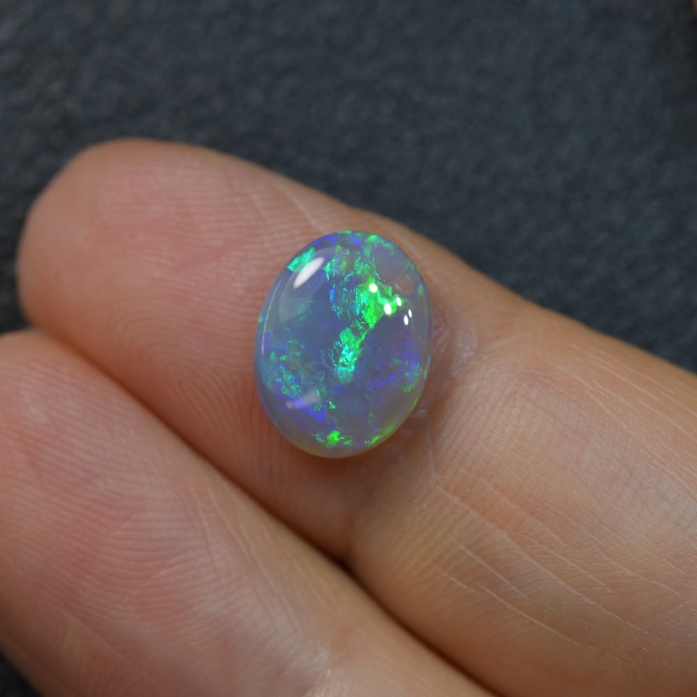 2.25 cts Dark Opal cut, not set (Lightning Ridge)