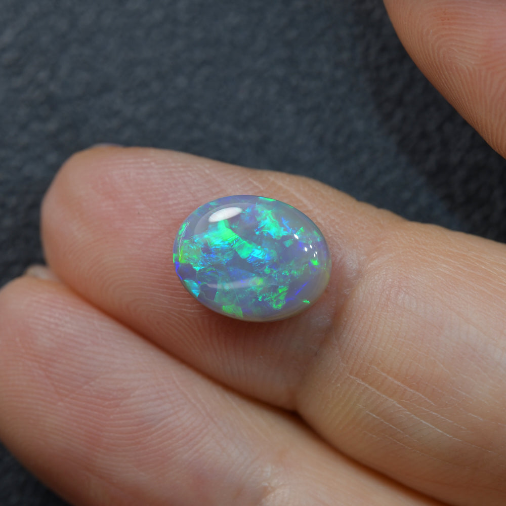 2.25 cts Dark Opal cut, not set (Lightning Ridge)