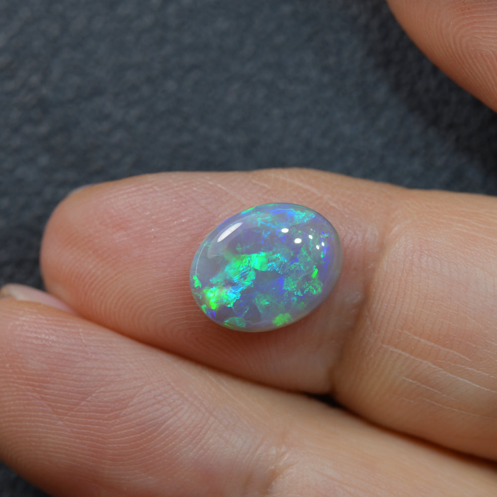2.25 cts Dark Opal cut, not set (Lightning Ridge)