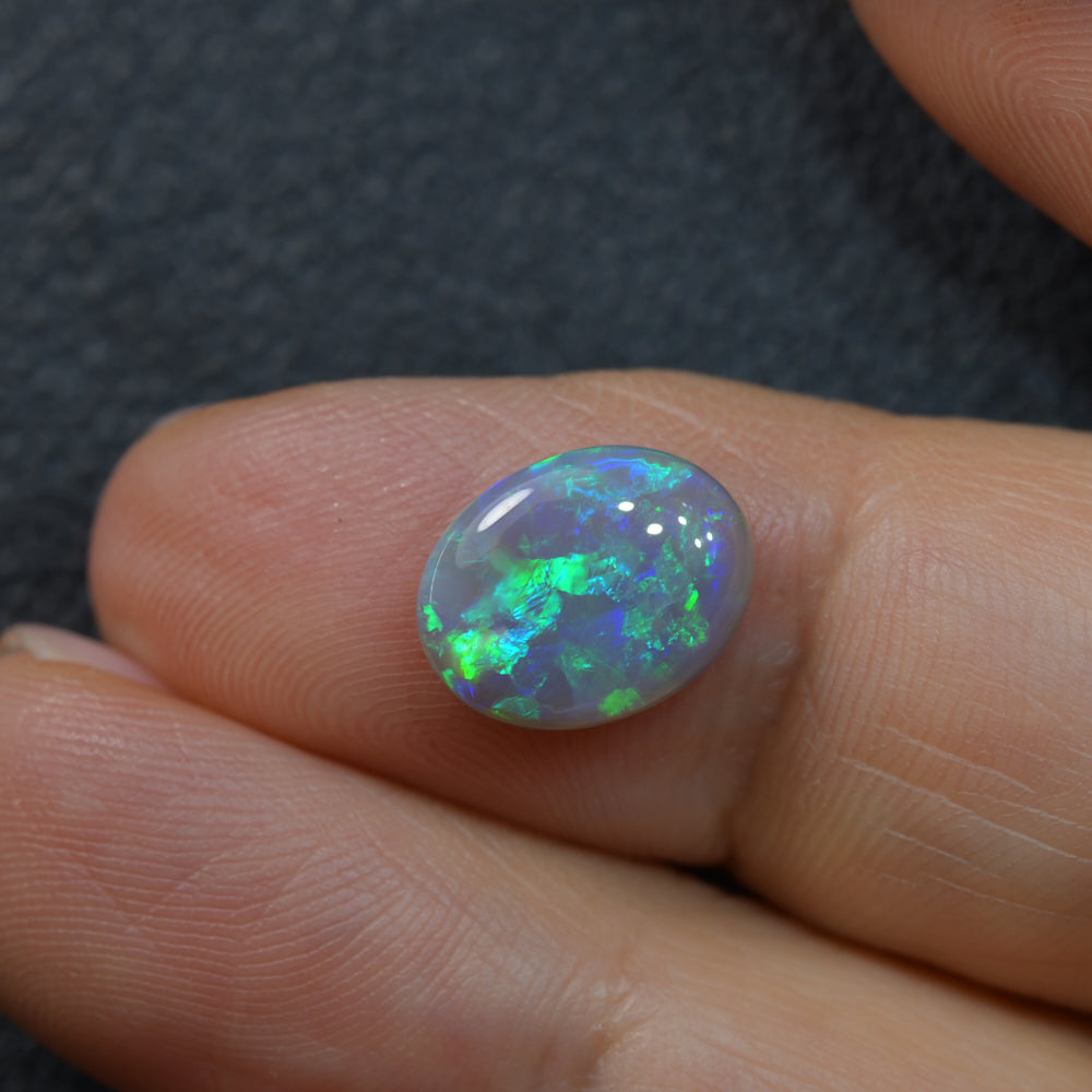 2.25 cts Dark Opal cut, not set (Lightning Ridge)