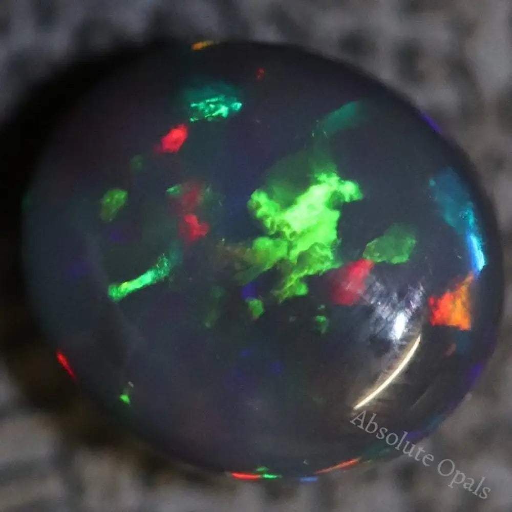 Australian Black Opal Lightning Ridge Solid Gem Stone Cabochon 1.0 Cts