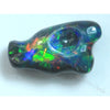 Australian Black Opals Lightning Ridge Solid Carving 2.59 Cts + Vid Black Opal