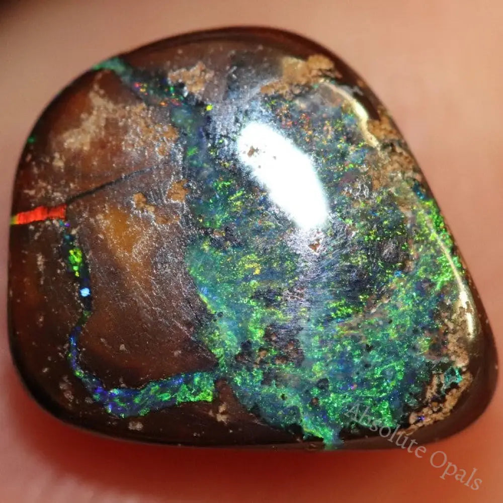 Australian Boulder Opal Cut Loose Stone 3.20 Cts