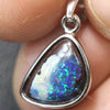 Australian Boulder Opal Pendant Sterling Silver L22.2Mm 1.94Gr Jewellery