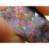 Australian Boulder Opal – Red Multi Color Fire Solid Cut 24.1Ct 38.7Mm Boulder Opal