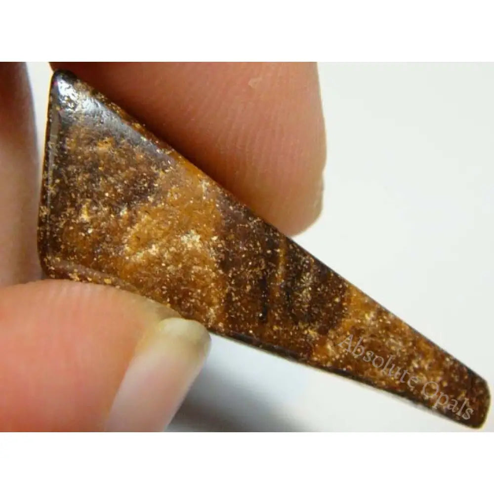 Australian Boulder Opal – Red Multi Color Fire Solid Cut 24.1Ct 38.7Mm Boulder Opal