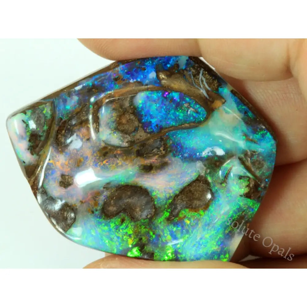 Pépite D'Opale Boulder Naturelle - 9,5 Grammes - Multicolore - Pierre Brute De Collection