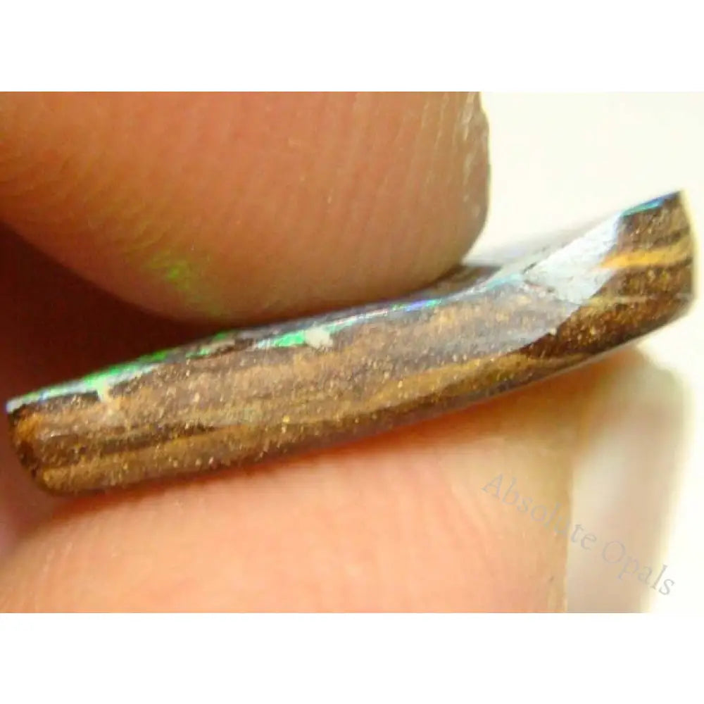 Australian Boulder Opals – Gem Green Fire Solid Cut 6.6Ct 17.6Mm Boulder Opal