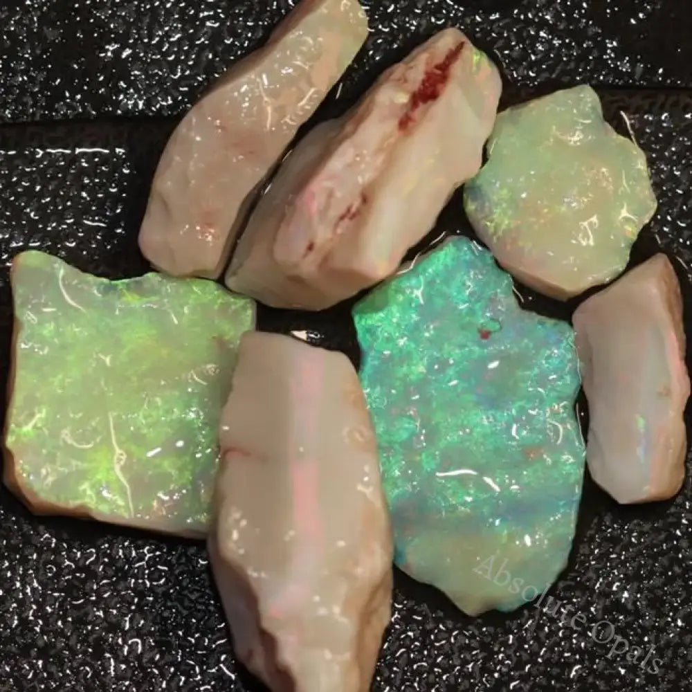 Australian Lightning Ridge Opal Solid Rough 8Pcs Parcel 75.72 Cts