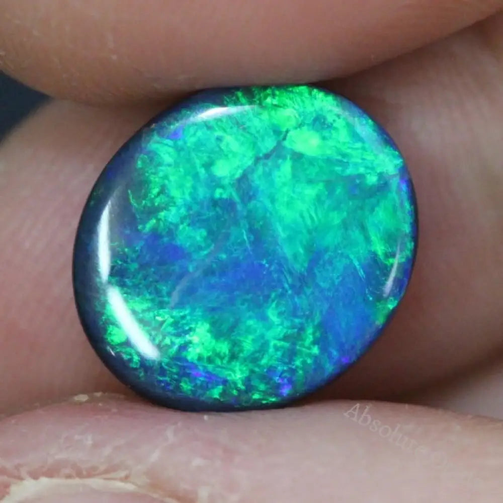 Australian Opal Doublet Lightning Ridge Stone Cabochon 3.93 Cts