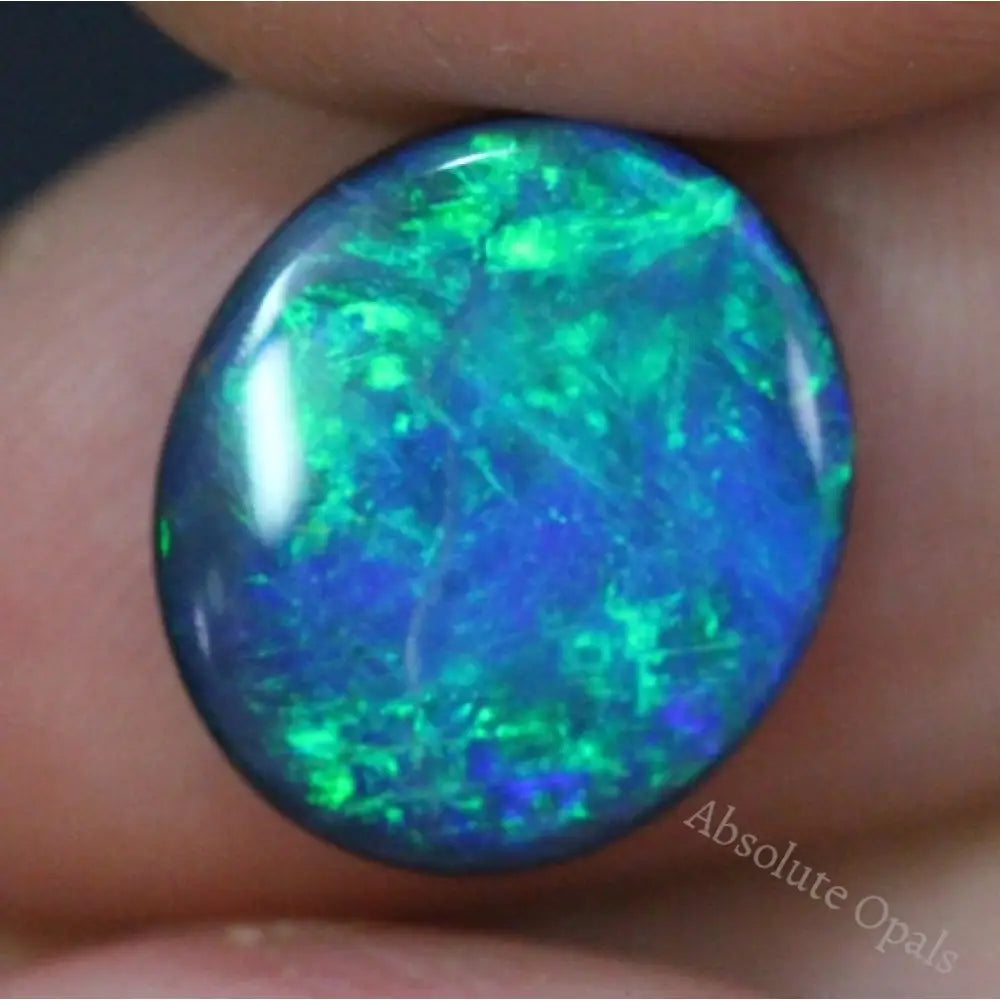 Australian Opal Doublet Lightning Ridge Stone Cabochon 3.93 Cts