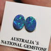 Australian Opal Doublet Stone Cabochon 2Pcs 2.56 Cts