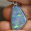 Australian Opal Jewellery Doublet 925 Silver Pendant 1.93G 27.5 Mm Jewellery