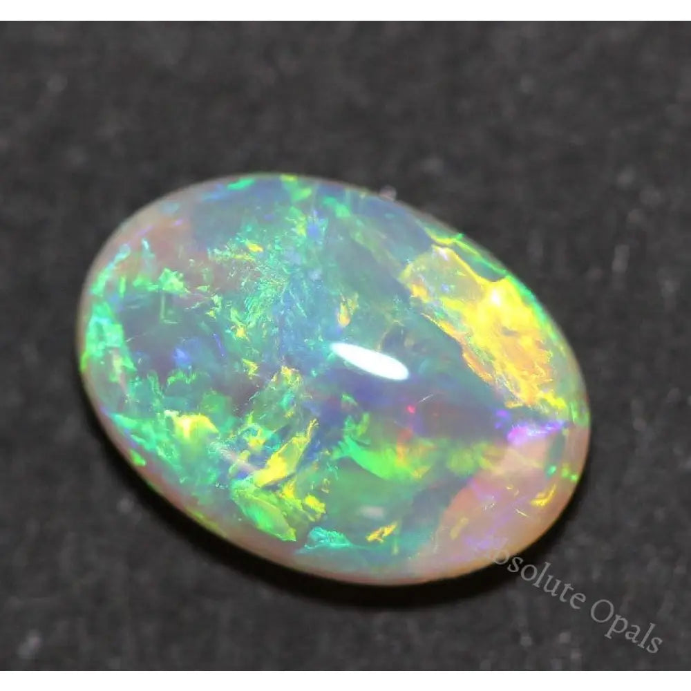 Australian Opal Lightning Ridge Crystal Cabochon Solid Stone 1.26Cts