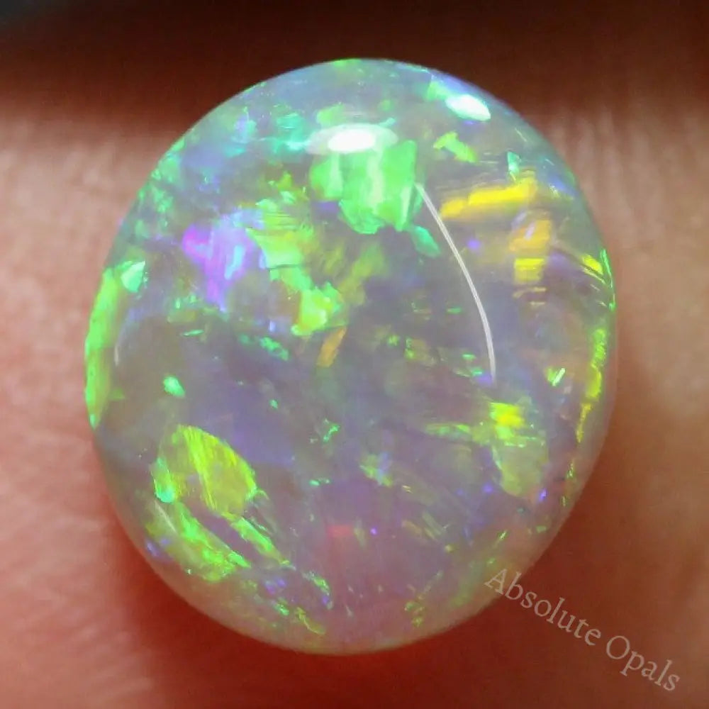 Australian Opal Lightning Ridge Crystal Cabochon Solid Stone 2.10 Cts