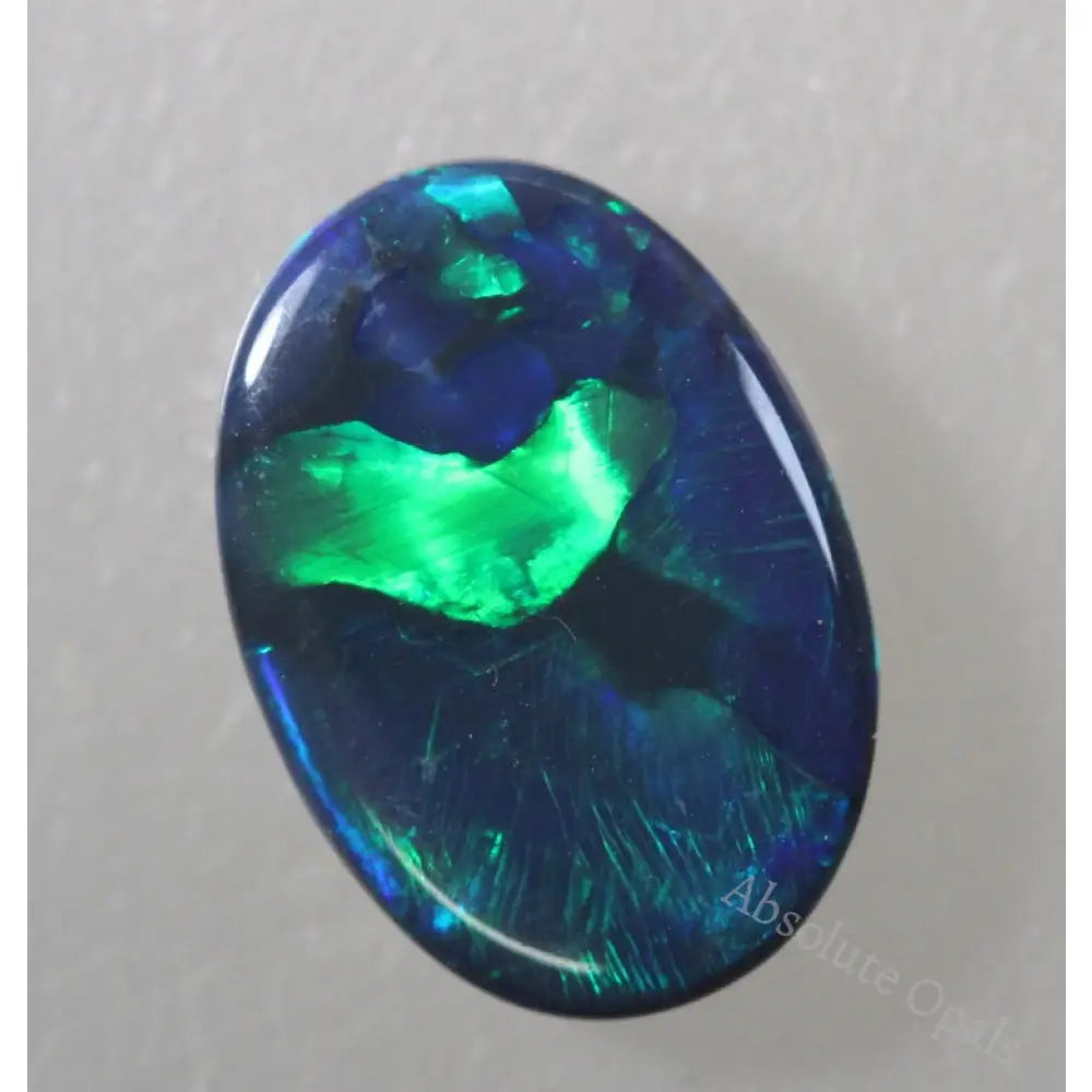 Black Opal Lightning Ridge Australian Solid Loose Stone Cabochon 4.35 Ct