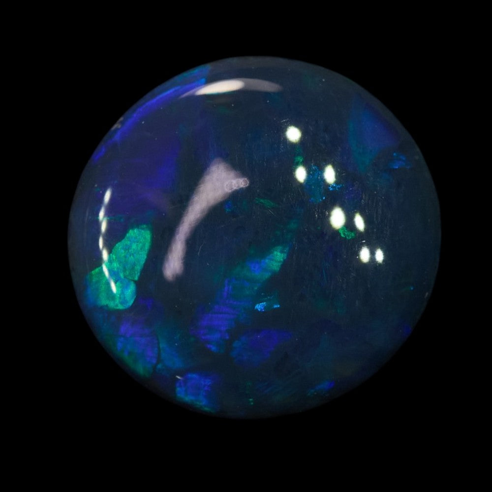 1.76 cts Black Opal cut, not set (Lightning Ridge)