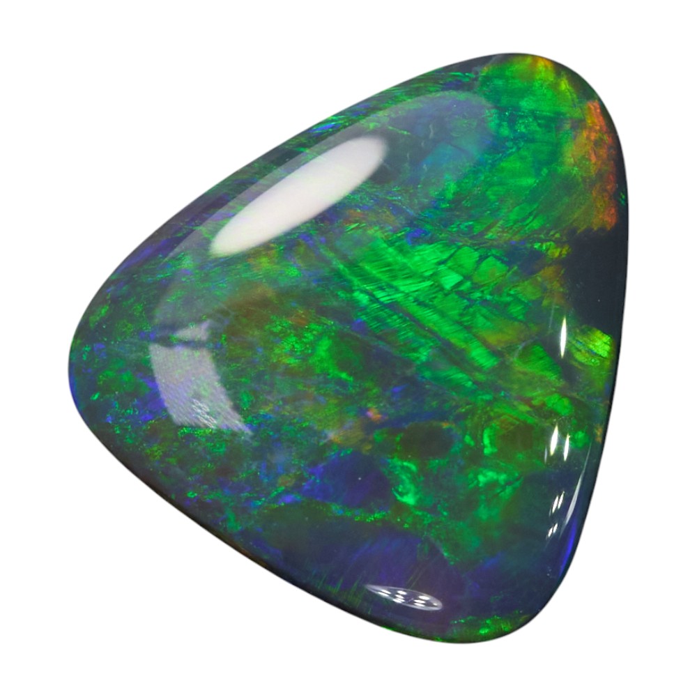 0.84 cts Black Opal cut, not set (Lightning Ridge)