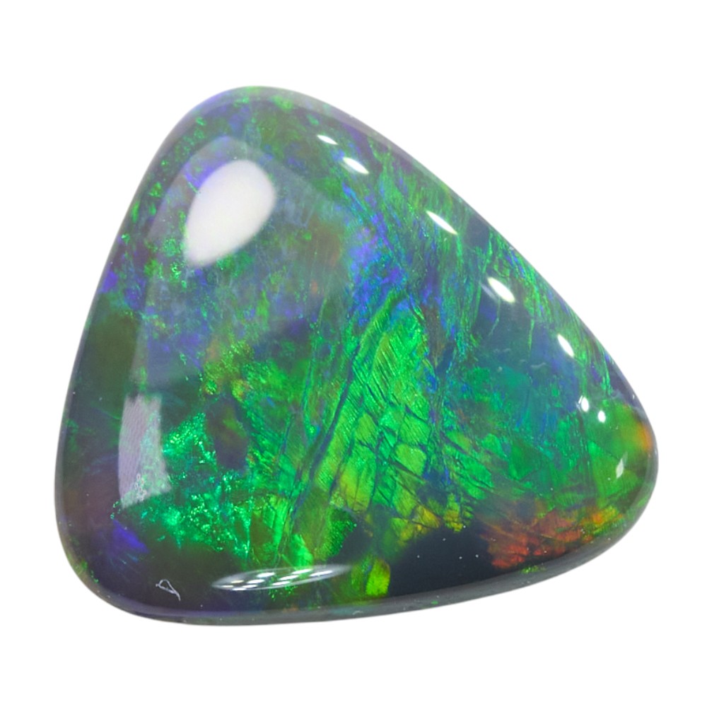 0.84 cts Black Opal cut, not set (Lightning Ridge)