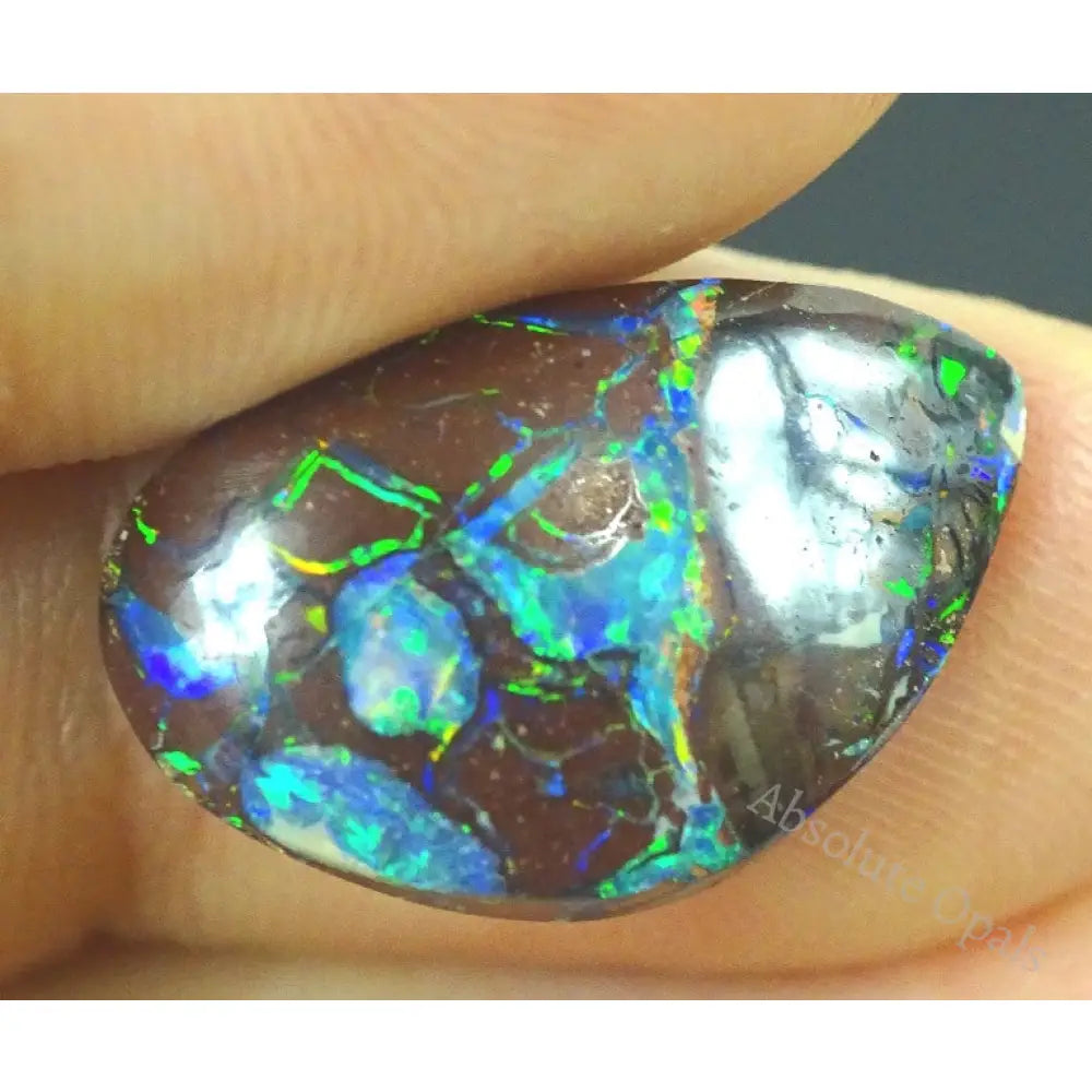 Boulder Opal Solid Stone Natural Gem Cut 9.0Cts + Vid Boulder Opal