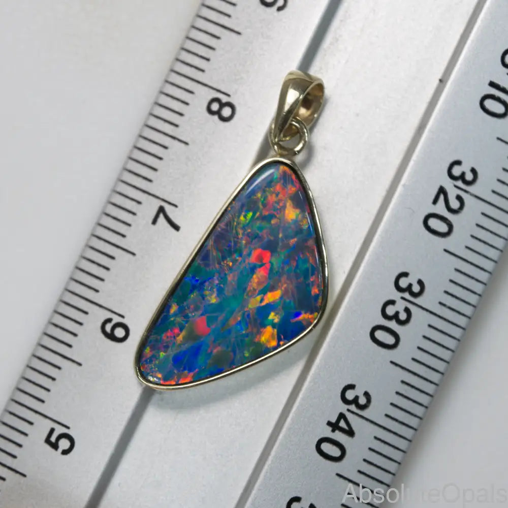 Doublet Opal Pendant 14K GOLD 1.98g  L28.3 mm