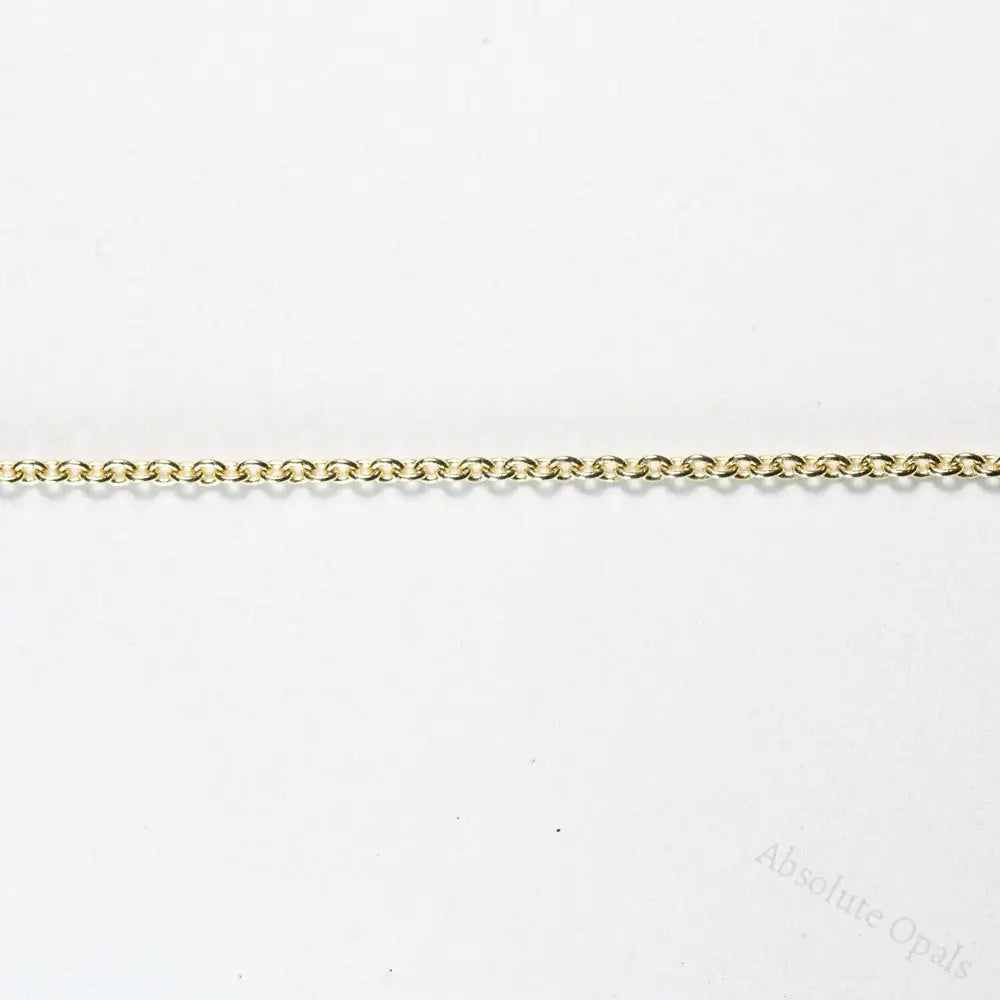 GENUINE 14k Solid Yellow Gold Cable Chain Necklace 45 cm -17.7 inch