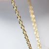 GENUINE 14k Solid Yellow Gold Cable Chain Necklace 45 cm -17.7 inch