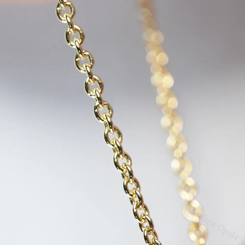 GENUINE 14k Solid Yellow Gold Cable Chain Necklace 45 cm -17.7 inch