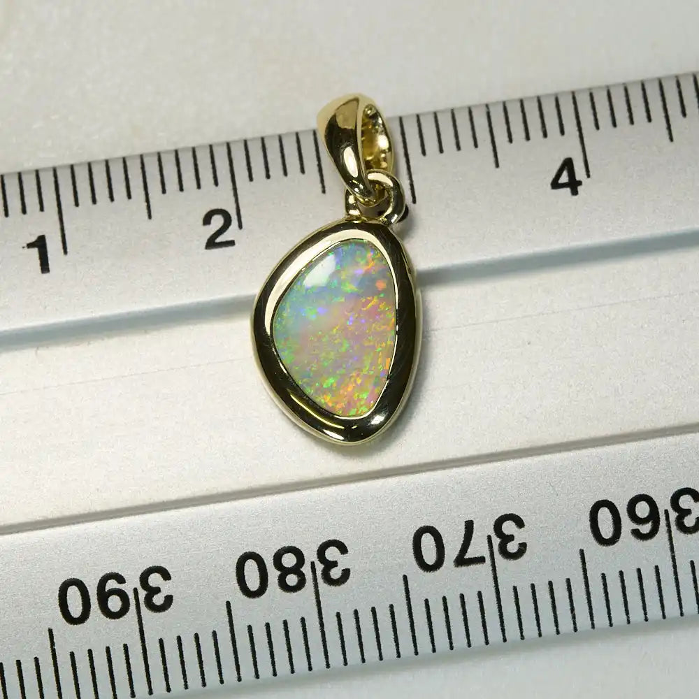 Genuine Opal South Australian Solid Pendant 14K Gold L 20.7 mm Jewellery