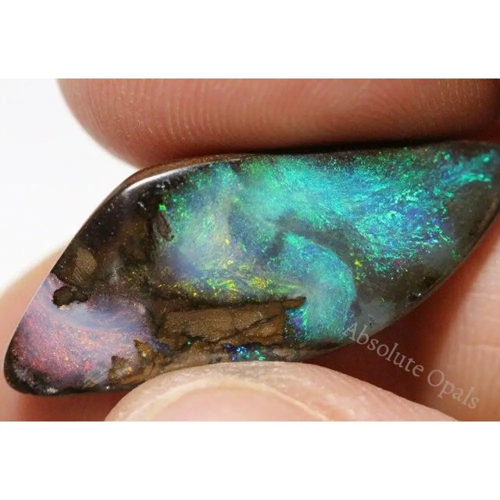 Natural Australian BOULDER OPAL SOLID CUT STONE cts vid