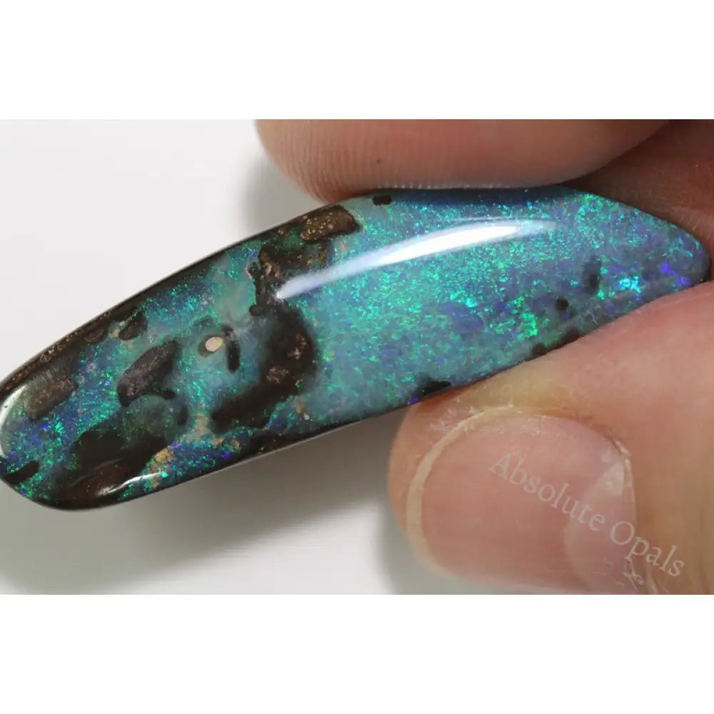 Natural Australian Boulder Opal Solid Cut Stone 22.05 Cts Boulder Opal