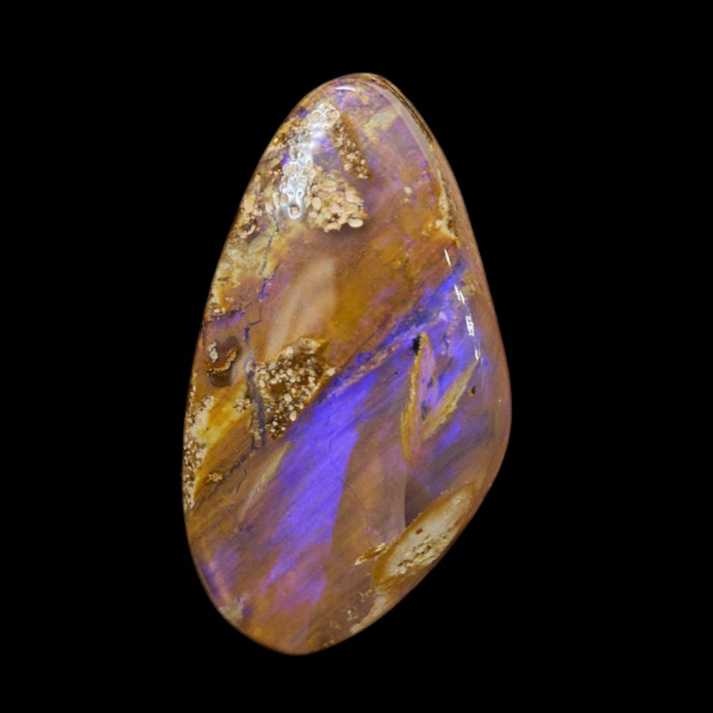Natural Australian Boulder Opal Cut Stone Crystal – Queensland Opal Gemstone