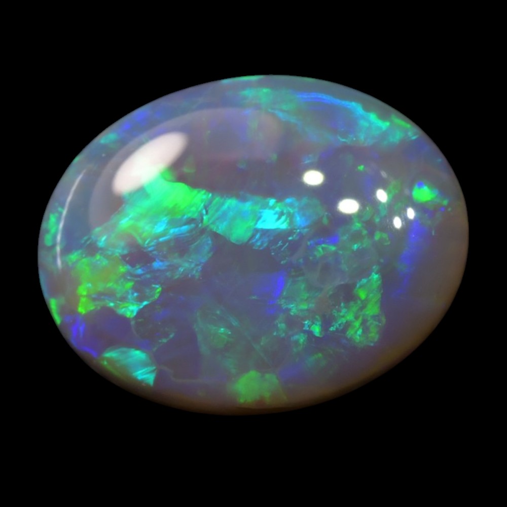 Dark Opal cut, not set (Lightning Ridge)