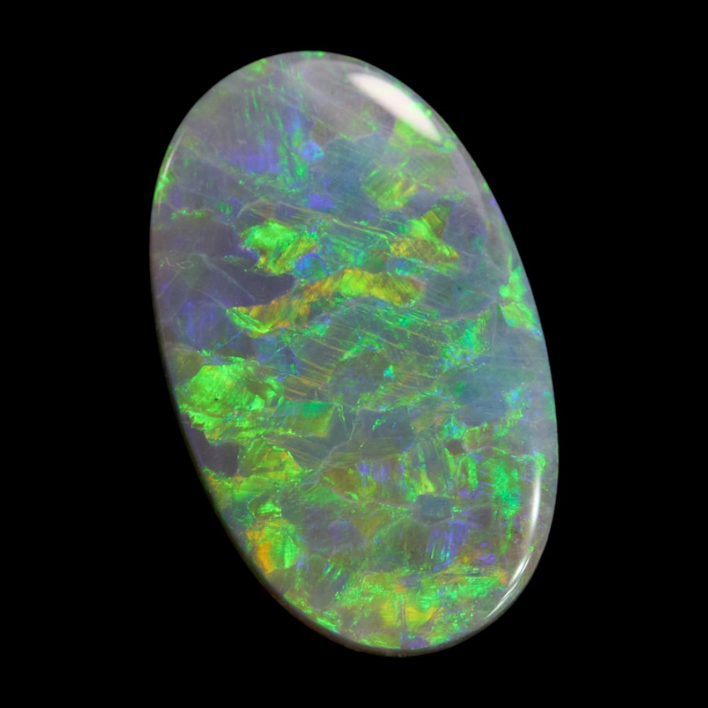 2.85 cts Dark Opal cut, not set (Lightning Ridge)