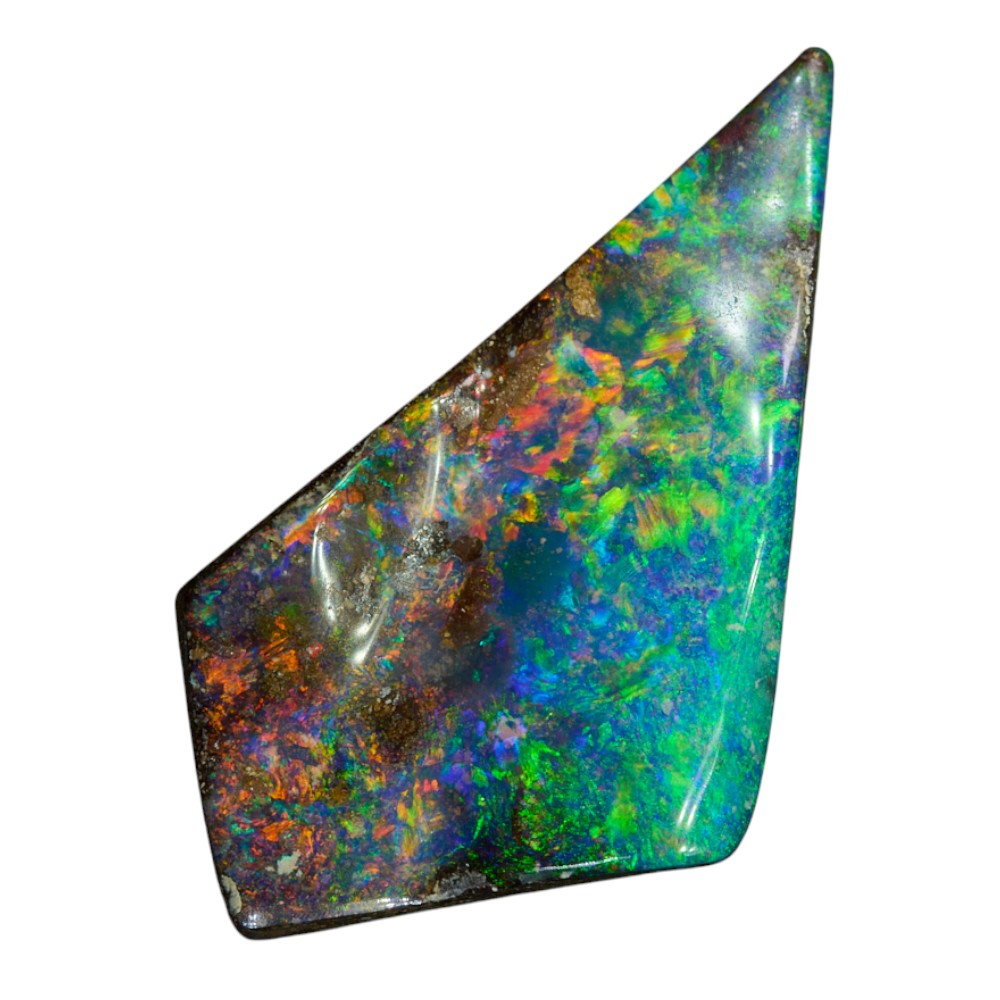 boulder opal cut stone