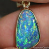 gold opal doublet pendant