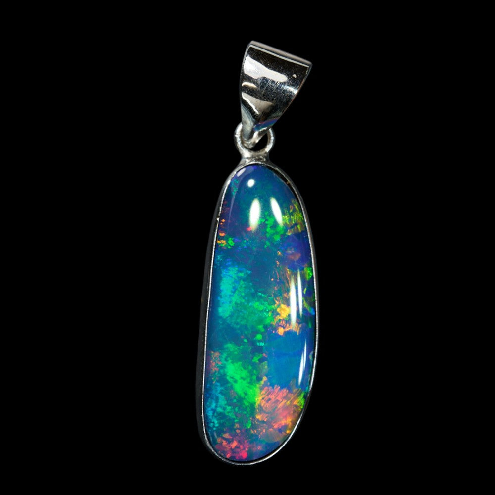Doublet Opal Pendant with Sterling Silver