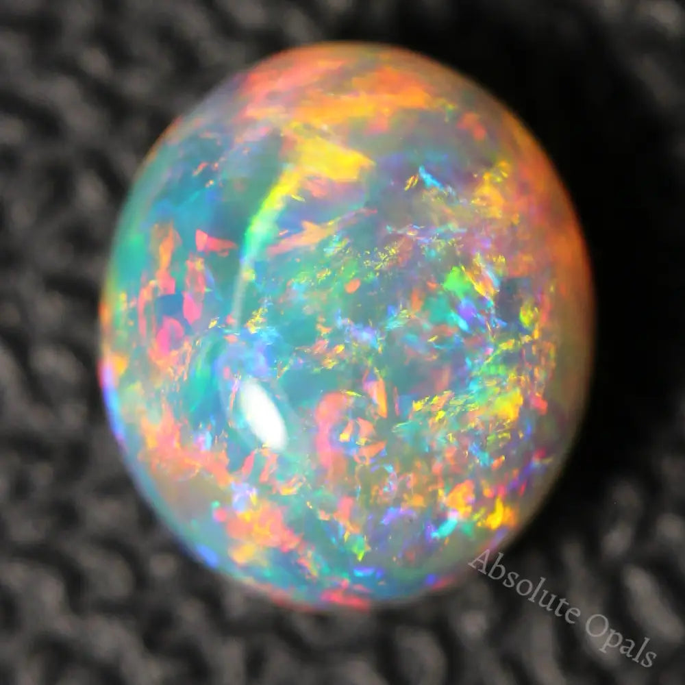 Semi Black Crystal Opal Solid Lightning Ridge Cabochon Loose Stone 1.72 Cts