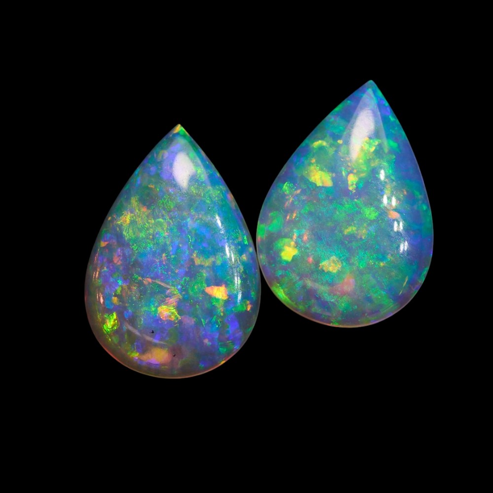 Opal Stones Pairs Solid South Australian